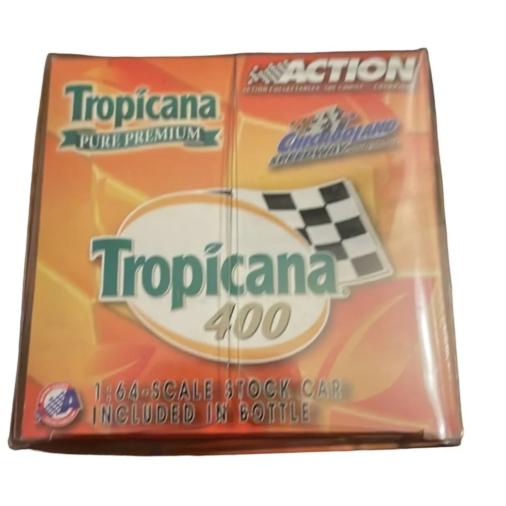 Nascar 2003 Tropicana 400 Juice Bottle w/Action 1:64 Stock Car Inside